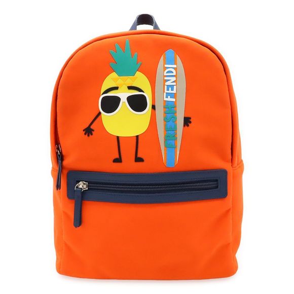 Fendi Fresh Fendi Fresh Fendi Pineapple Backpack Backpack Neoprene Leather - Picture 1 of 9